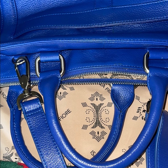 Blue Leather Women's Bag Isabella fiore - Picture 12 of 16